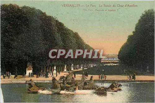 Cartes postales Versailles Le Parc Le Bassin du Char d'Apollon