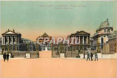 Ansichtskarte AK Versailles Le Chateau Facade du Palais