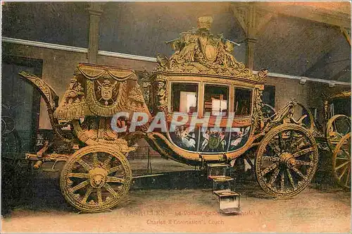 Cartes postales Versailles La voiture du Sacre de Charles X
