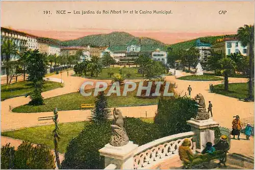 Cartes postales Nice Les Jardins du Roi Albert Ier et le Casino Municipal