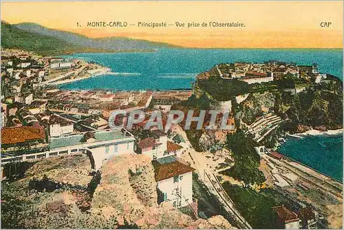 Cartes postales Monte Carlo Pricipaute Vue prise de l'Observatoire