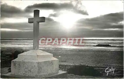 Cartes postales Passage du Gois Vendee Contre jour sur le Calvaire