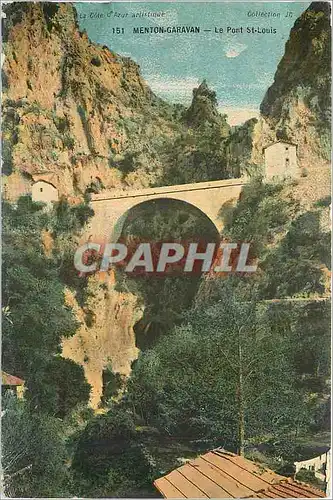 Cartes postales Menton Garavan Le Pont St Louis