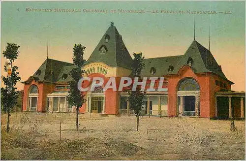 Cartes postales Expositition Nationale Coloniale de Marseille Le Palais de Madagascar