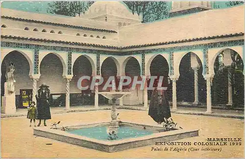 Cartes postales Marseille Expositition Nationale Coloniale 1922 Palais de l'Aigerie