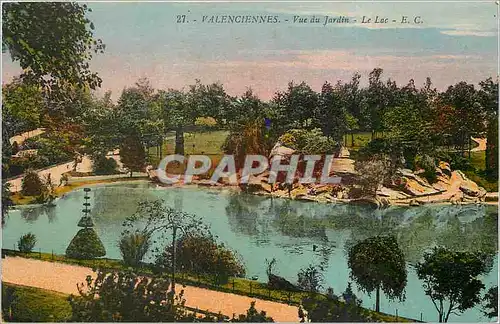 Cartes postales Valenciennes Vue du Jardin Le Lac
