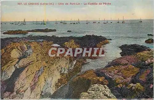 Ansichtskarte AK Le Croisic Loire Inf Cote de Port Lin La Flottille de Peche