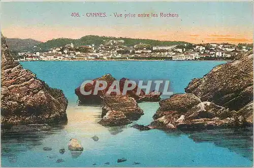 Cartes postales Cannes Vue prise entre les Rochers