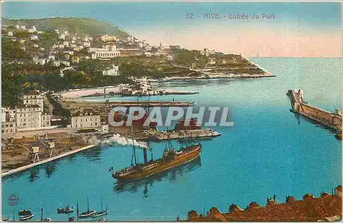 Cartes postales Nice Entree du Port Bateaux