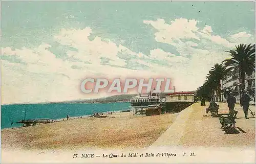 Cartes postales Nice Le Quai du Midi et Bain de l'Opera