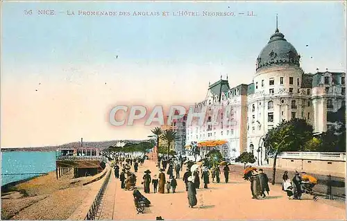 Cartes postales La Promenade des Anglais et l'Hotel Negresco