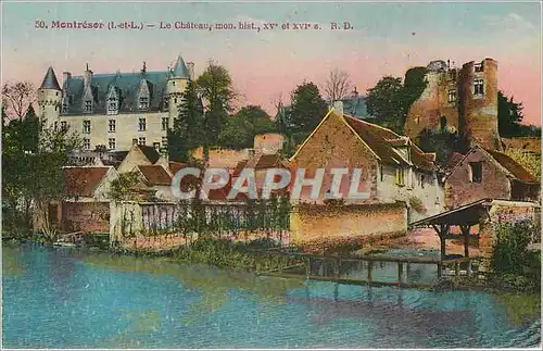 Cartes postales Montresor I et L Le Chateau mon hist