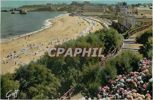 Cartes postales Biarritz Bses Pyr La grande plage