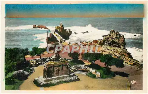 Cartes postales Biarritz Rocher de la Vierge