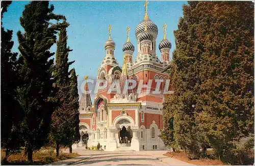 Ansichtskarte AK Nice L'Eglise Russe Russie Russia