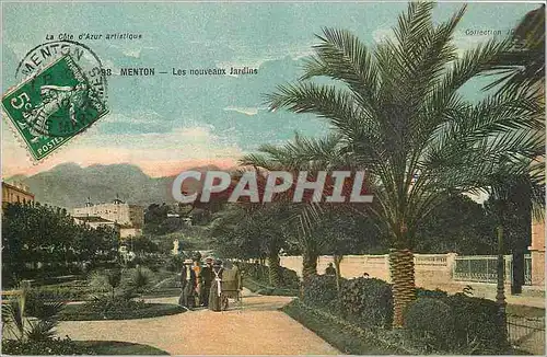 Cartes postales Menton Les Nouveaux Jardins