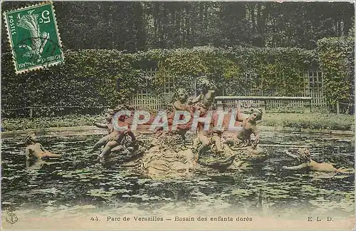 Cartes postales Parc de Versailles Bassin des enfants dores