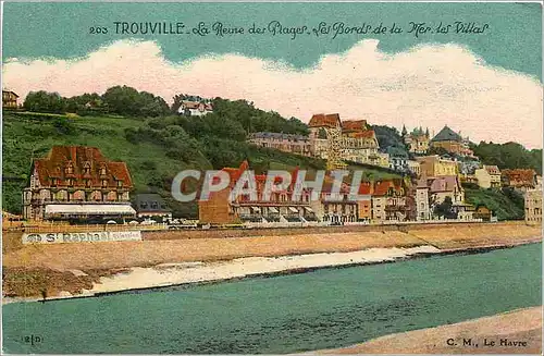 Cartes postales Trouville La Reine des Plages Les Bords de la Mer les Villas