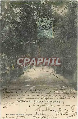 Cartes postales Cognac Parc Francois Ier Allee Principale