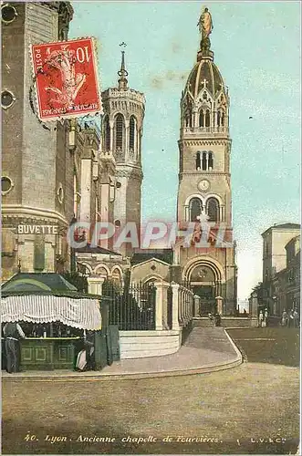 Cartes postales Lyon Ancienne chapelle de Fourvieres