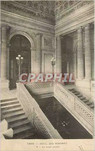 Cartes postales Paris Hotel des Monnaies Le grand Escalier