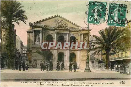 Cartes postales Toulon Theatre municipal