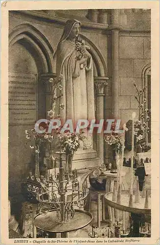 Ansichtskarte AK Lisieux Chapelle de St Therese de l'Enfant Jesus dans la Cathedrale St Pierre