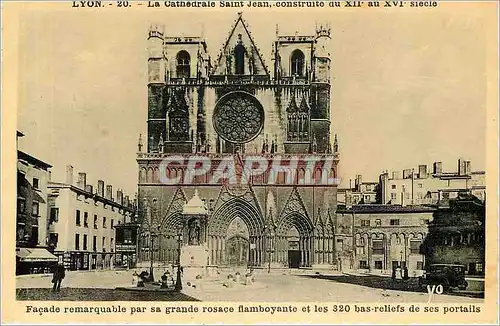 Cartes postales Lyon La Cathderale Saint Jean Construite du XII au XVI seicle