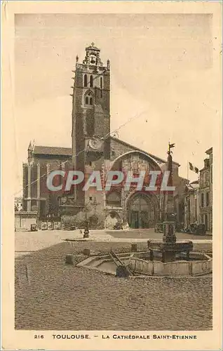 Ansichtskarte AK Toulouse La Cathedrale Saint Etienne