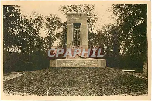 Ansichtskarte AK Foret de Compiegne Clairiere de l'Armistice Monument du Matin par Ed Brandt