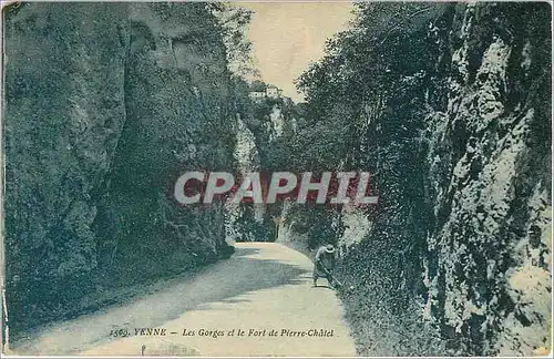 Ansichtskarte AK Yenne Les Gorges et le Fort de Pierre Chatel