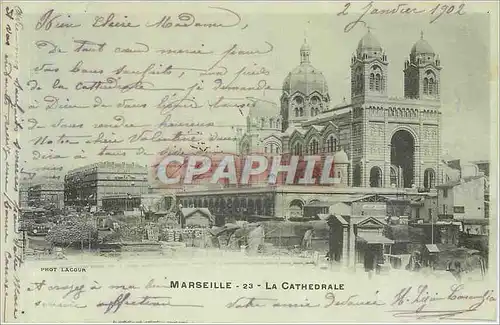 Cartes postales Marseille La Cathedrale