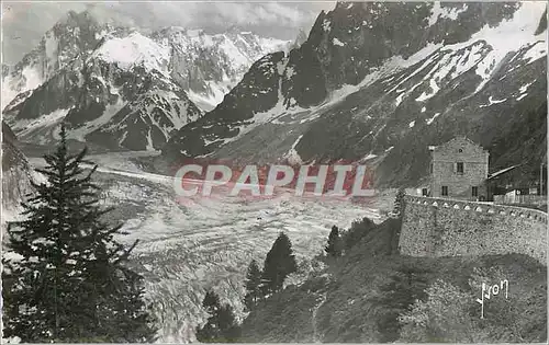 Ansichtskarte AK Chamonix Mont Blanc Haute Savoie La Mer de Glace