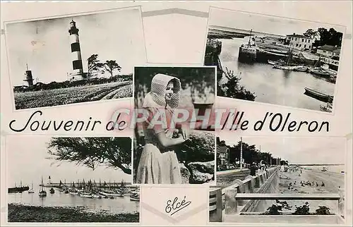 Moderne Karte Souvenir de l'Ile d'Oleron Phare