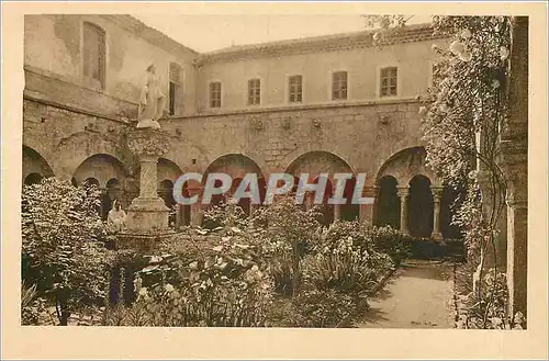 Cartes postales Abbaye de Senanque Gordes Vaucluse Interieur du Cloitre