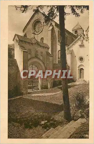 Ansichtskarte AK Abbaye de Senanque Gordes Vaucluse Entree de l'Abbaye