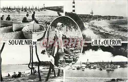 Cartes postales moderne Souvenir de l'Ile d'Oleron Phare Bateaux