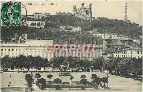 Cartes postales Lyon Place Bellecour