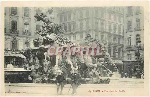 Cartes postales Lyon Fontaine Bartholdi