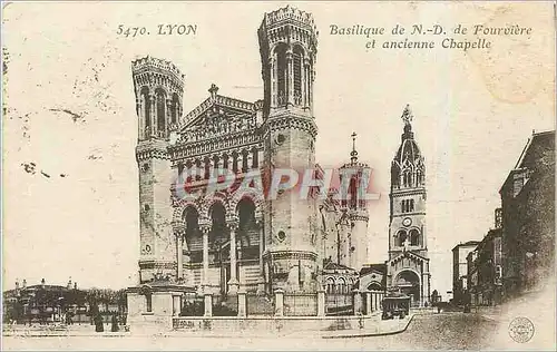 Ansichtskarte AK Lyon Basilique de ND de Fourviere et Ancienne Chapelle