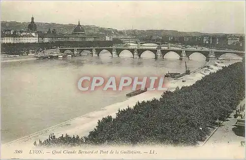 Cartes postales Lyon Quai Claude Bernard et Pont de la Guillotiere