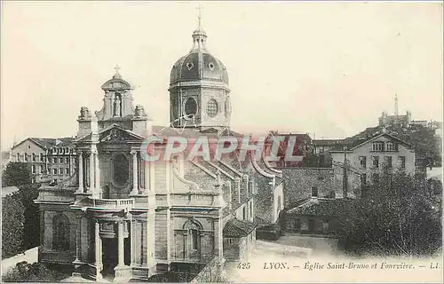 Cartes postales Lyon Eglise Saint Bruno et Fourviere