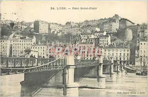 Ansichtskarte AK Lyon Pont Saint Clair