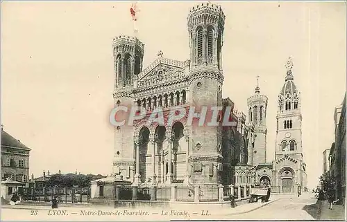 Ansichtskarte AK Lyon Notre Dame de Fourviere la Facade