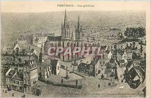 Cartes postales Pontmain Vue generale