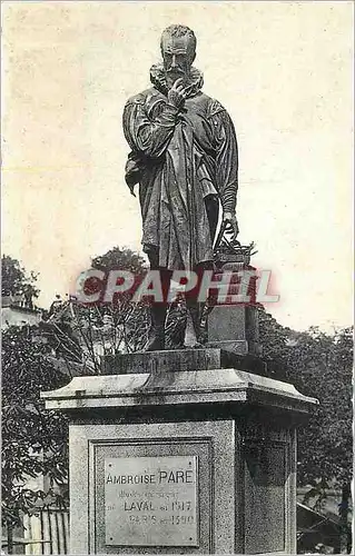 Ansichtskarte AK Laval Statue d'Ambroise Pare