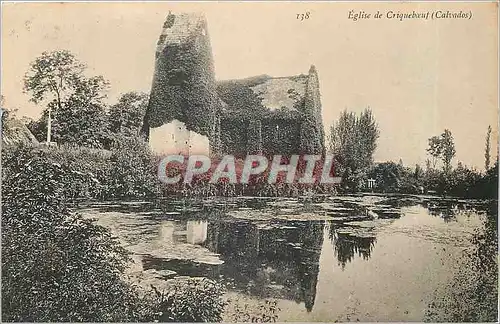 Ansichtskarte AK Eglise de Criqueboeuf Calvados