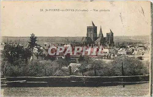 Cartes postales St Pierre sur Dives Calvados Vue generale