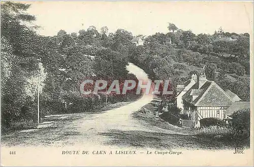 Cartes postales Route de Caen a Lisieux Le Coupe Gorge