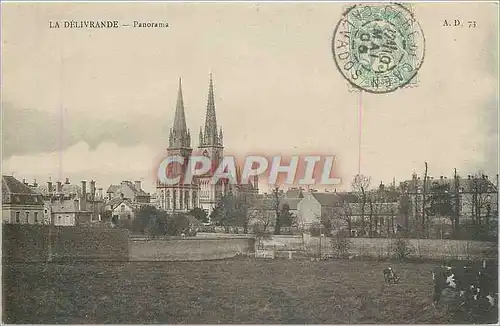 Cartes postales La Delivrande Panorama Vache